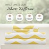 ienjoy Home 4 Piece Sheet Set Arrow Patterned, Full, Yellow