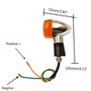 VRWEARE Universal 4pcs Motorcycle Turn Signals Chrome Bullet Front Rear