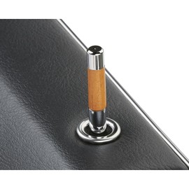 Speedway Motors Universal Door Lock Knob with Wood Accent, Pair