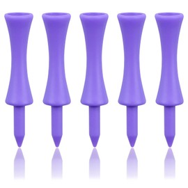 Zivisk Purple Golf Tees Plastic 57MM 100 Count Long Castle Golf Tees 2-1/4 inch