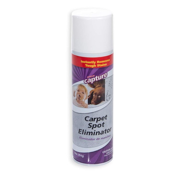 Capture Carpet Spot Eliminator - Stain Remover, Spray Cleaner - Clean Carpet, Furniture, Rug, Upholstery, Clothes, Fabric, Couch, Pet Stains - Home, Car, or Office - 16oz Portable Spray Can