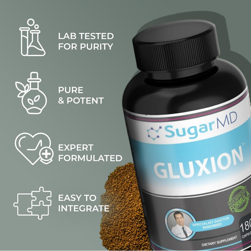 SugarMD GLUXION 3X Strength Formula | Advanced Botanical & Nutrient