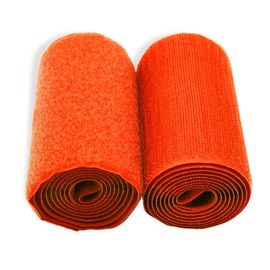 4 inch Neon Orange Hook and Loop Tape 1 Yd Sew On Non-Adhesive Orange Wide Strips Nylon Fastener Interlocking Fabric Tape Excellent Strong Grip Roll for Shoes Uniform Clothes Sewing Bags DIY Crafts