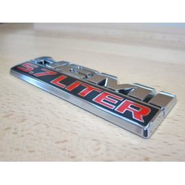 DODGE RAM CHRYSLER JEEP HEMI 5.7 LITER EMBLEM NAMEPLATE BADGE LOGO MOPAR OEM