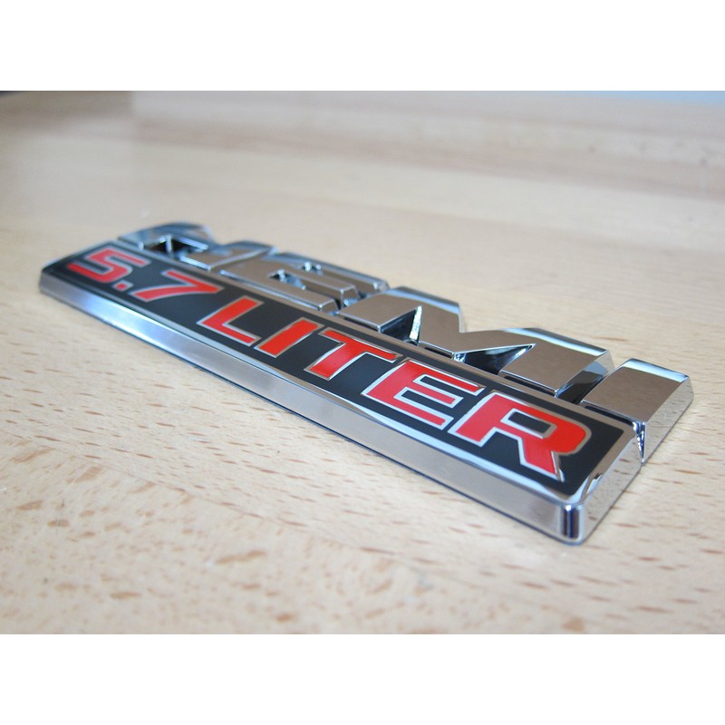 DODGE RAM CHRYSLER JEEP HEMI 5.7 LITER EMBLEM NAMEPLATE BADGE