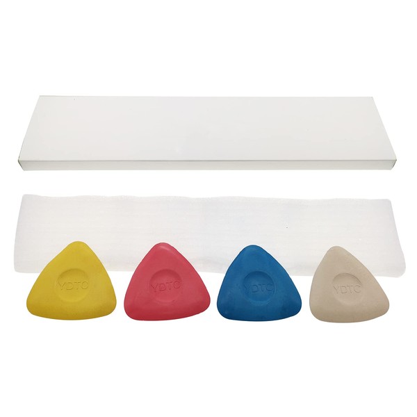 JUHONNZ Tailor's Chalk, 4 Pieces Fabric Chalk Tailor Chalk Coloured