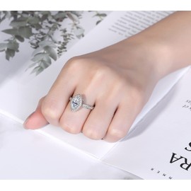 Sterling Silver Cremation Urn Ring (Size 5) Hold Loved Ones or Pets Ashes Bling CZ Memorial Rings Band Forever in My Heart Rings Keepsake Jewelry Gifts for Women