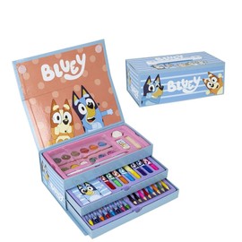 Bluey Inspired Stationery Set, Blue, 26 x 10 x 13 cm, Includes Case with Everything You Need to Colour, Original Product, Designed in Spain