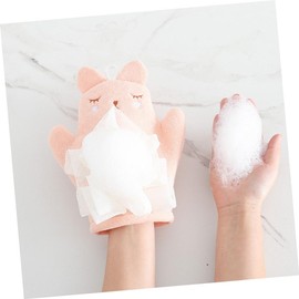 Minkissy 10pcs Bubble Makers Boys and Girls Bath Towel Hooded Cloak Double Sided Bath Shower Gloves for Body Cleaning