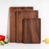 Fun Memories Black Walnut Cutting Board for Kitchen, Reversible Large