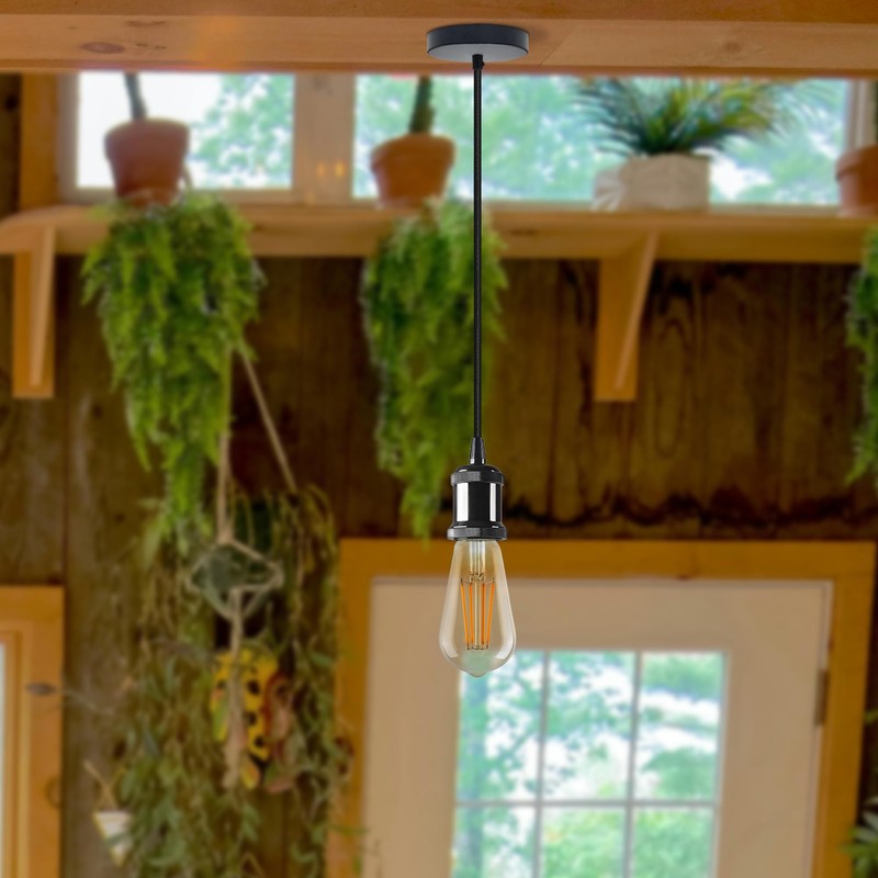 LEDSone Vintage Pendant Light Fitting Modern Retro Industrial Style E27