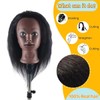 Mannequin Head with 100% Real Hair Cosmetology Female Mannequin Head