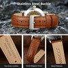WOCCI Leather watch strap for men and women, top grain