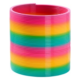 THE TWIDDLERS 2 Giant Rainbow Spirals, XXL Stair Runners Children's Toy Spring Spring Spiral Retro Spring for Girls and Boys - 15 cm Diameter