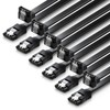 deleyCON 6 x 50 cm SATA 3 Cable in Set