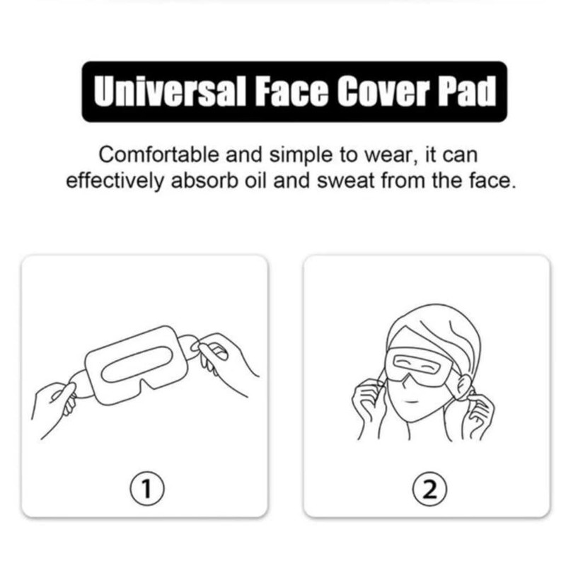 100 Pack Disposable VR Mask Sanitary VR Eye Covers VR