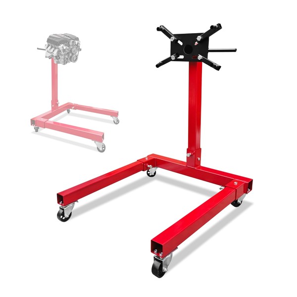Engine Stand 1250Lbs Capacity, 360 Degree Rotating Engine Run Stand