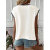 Summer Tops for Women 2025 Trendy Casual Cap Sleeve Knitted