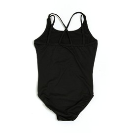 Destira Gymnastics Leotard for Girls, Black Simplicity Cami, Super Soft Fabric Athletic Wear Leotards for Women and Girls, Gymnastics, Dance, Cheer, Yoga, and More, Child X-Small (5x)