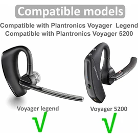 A-Pcas Eartips Eartips Earpieces for Plantroncis Voyager 5200 Compatible with Voyager Legend, Compatible with Voyager Pro, Earphone Kit, Earpads Gray Medium Set of 3, Medium P3GM