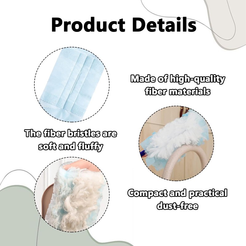 10Pack Disposable Dusters Refills, Fluffy Dusters Refills Magic Duster Static
