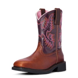 Ariat Women's Krista Pull-on Steel Toe Work Boot, Dark Tan, 10 5E US