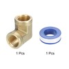 QUARKZMAN Brass Hose Fittings 1/8 Inch NPT Female, 1 Piece