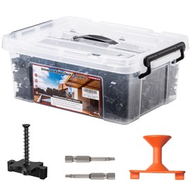 1250 PCS Hidden Deck Fasteners for Composite Decking Board,Composite Deck Clips & Plastic Hidden Fastners with Metal Screws,Universal Nylon Clips for Composite Decking