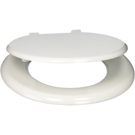 PlumbTech 101-00 Standard Wood Round seat, White