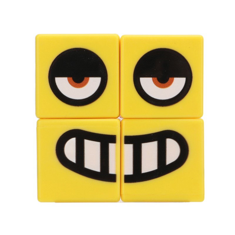 Expressions Matching Cube Face Changing Building Blocks Educational Interactive Toy