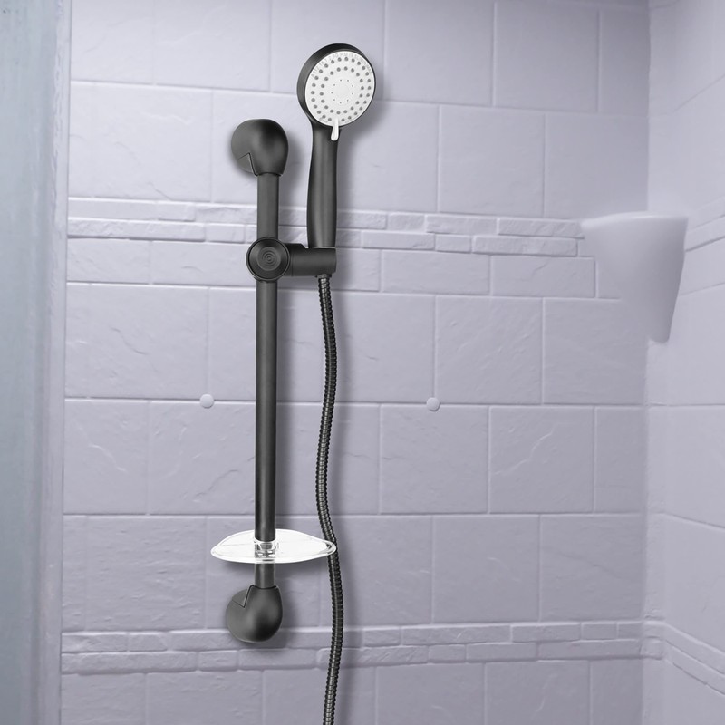 Empire Faucets Shower Slide Bar and Adjustable Shower Head Combo