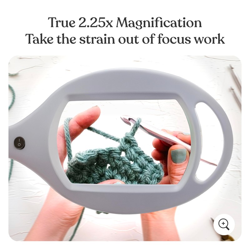 Brightech LightView Pro Magnifying Glass with Light and Stand, Magnifying