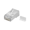 Goobay 68079 CAT 5e RJ45 Plug, STP, Shielded, Transparent, Pack