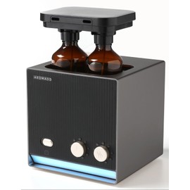 Aromadd Smart Aroma Dual-Scent Waterless Essential Oil Diffuser, Cold Air Tech Scent Air Machine for 2000 Sq Ft, 2×200ml Hotel Collection Diffuser for Whole House & Office (Black Titanium)