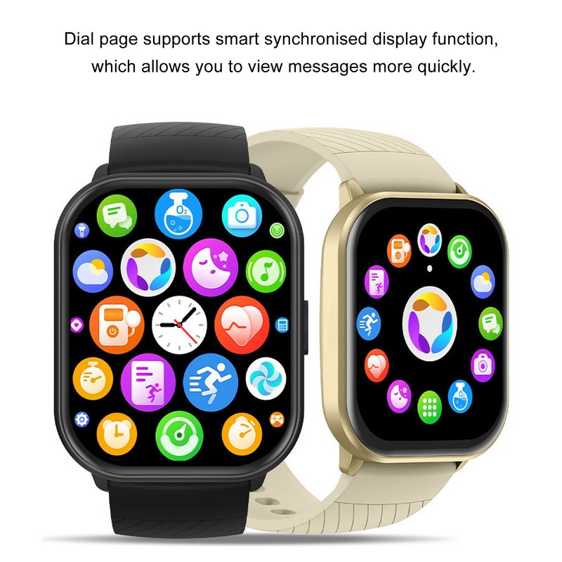 Health Monitor Watch 2.01inch Screen Sports Mode Analysing Sleep IP68