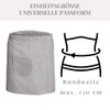 Carenesse Men's Sauna Kilt with Practical Pocket and Zip Fastener