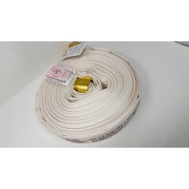 Fire hose 75' x 1.5" New Improved single jacket lay flat attack fire hose TPU lined brass plated coupling NH NST Thread