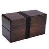 Lunch Boxes, Japanese Traditional Natural Square Wooden Lunch Container Double
