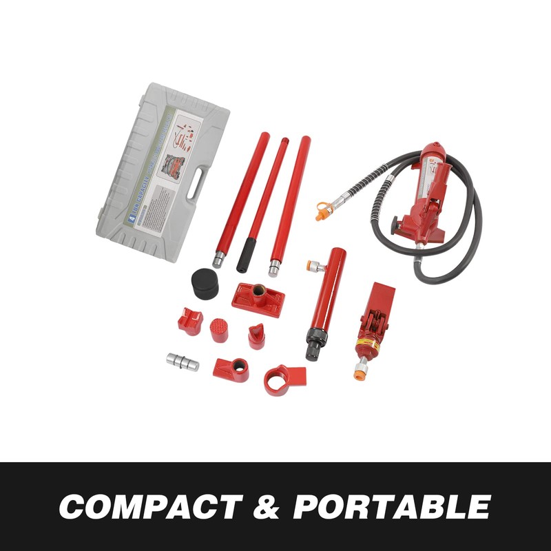 6 Ton Porta Power Kit, 59 in Oil Hose Hydraulic