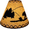 Rustic Oiled Kraft Laced Bear Lamp Shade - 12"
