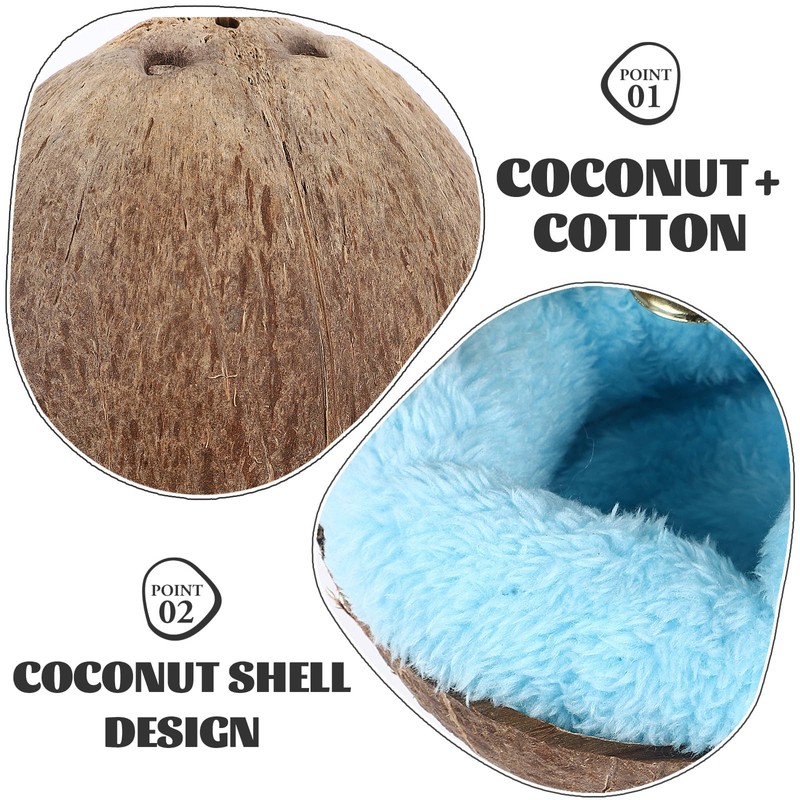 POPETPOP Hamster Hammock Cute Soft Coconut Shell Sleeping Nest with