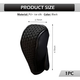 Funda para palanca de cambios de coche, protector de palanca de cambios de cuero, pomo de cambio antideslizante y transpirable, accesorios de interior de moda modificados, universal para la