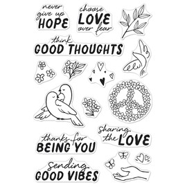 Hero Arts Good Vibes Clear STMP