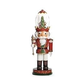 Roman, Musical 16" Lighted Nutcracker with Rotating Scene Hat - Enchanting Christmas Tabletop Decor