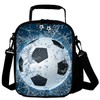 GOXUNYUAN Kids 3D Football Printed Lunch Bags Reusable Cooler Warm