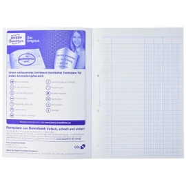 Avery Zweckform 452 Columned Book A4 2 x 50 Page Writing Pad (German Text)