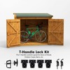 BTEOBFY Double Door Shed Hardware Kit - Complete with Latches,