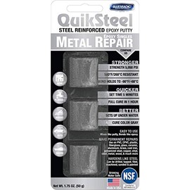 Blue Magic 16001 QuikSteel Steel Reinforced Epoxy Putty, Single Use - 1 oz.