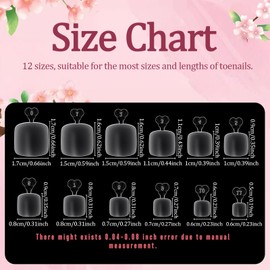 Matte Nail Tips, 240pcs Short False Toe Nails, 12 Sizes Acrylic Fake Toenail Tips, No File Full Cover Gel Nail Tips, Nail Gel Tips Kit For Salon Diy Pedicure