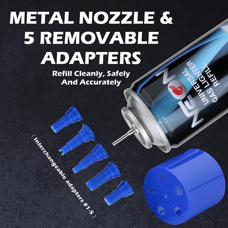 NEON Butane Refill, 300ml 7X Filtered Premium Butane Fuel, 4